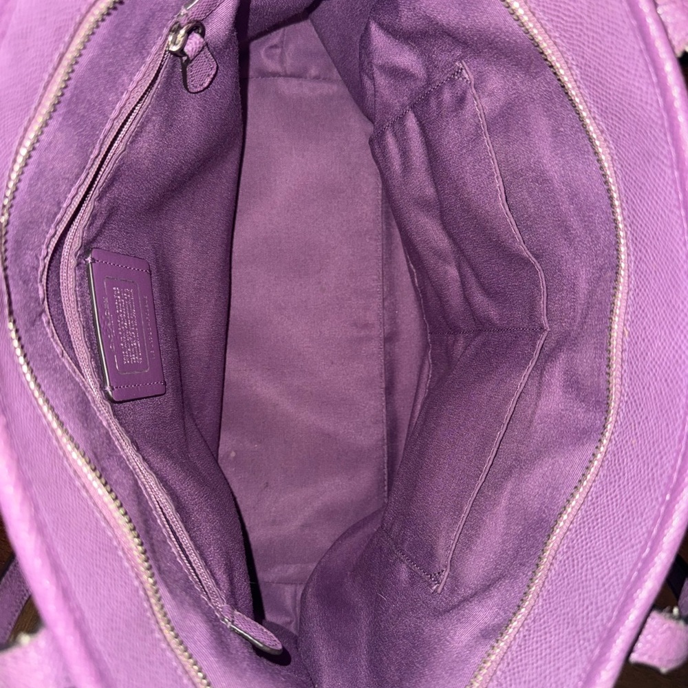 Coach Purple Tote Bag - Picture 3 of 7